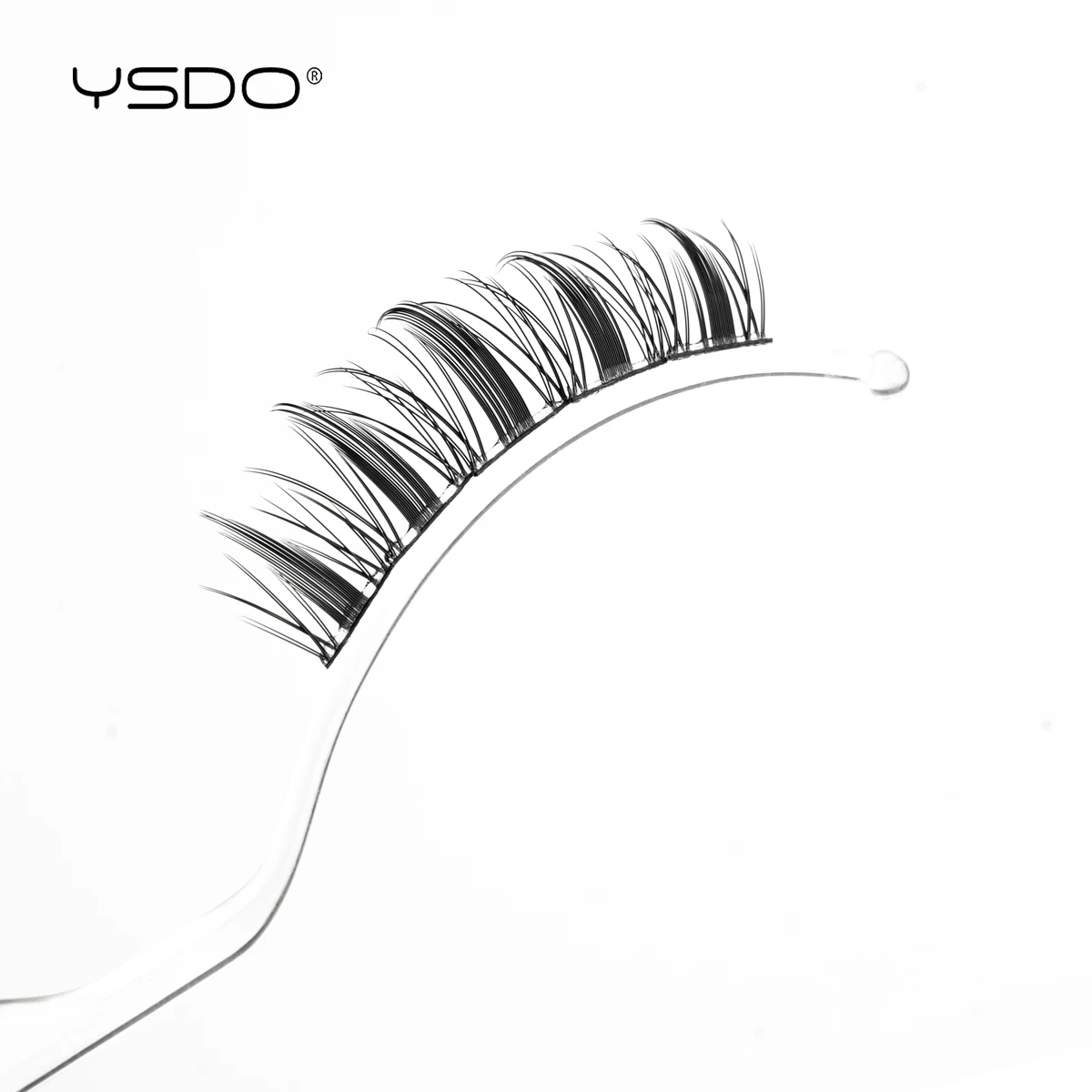 YSDO Selbstklebende Wimpern, 10 Reihen, DIY, natürliche Cluster-Wimpern mit Pinzette, kein Kleber erforderlich, individuelle Wimpernverlängerung, wiederverwendbar – Detail 25