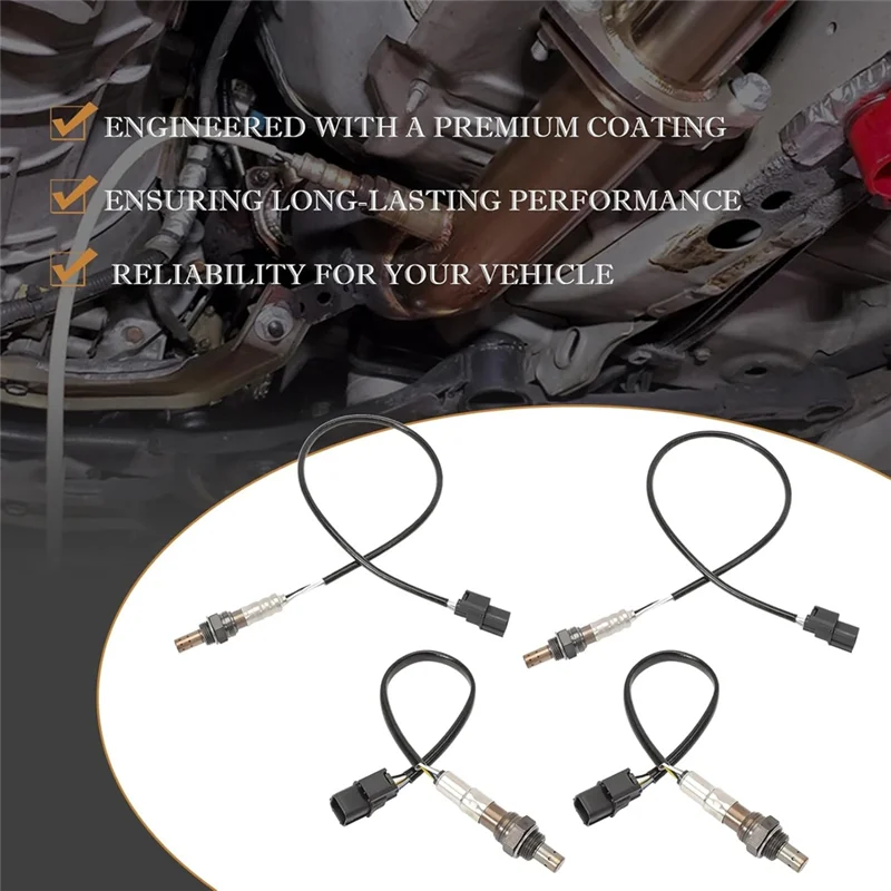 O2 산소 센서 키트 4PCS 36542R70A01 250-24785 350-35065 Honda Accord 2010-2011 Pilot 2009-2013 Odyssey 2011-2013