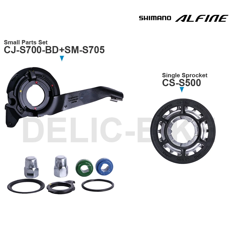 SHIMANO ALFINE Small Parts Set CJ-S700-BD SM-S705 Single Sprocket CS-S500 18T 20T Original Parts