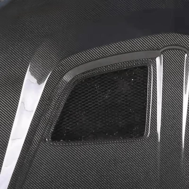 Cofano motore in fibra di carbonio Aggiorna un stile per Lancer CS3 2004 2005 2006 2007 2008 2009 Kit carrozzeria copertura motore anteriore