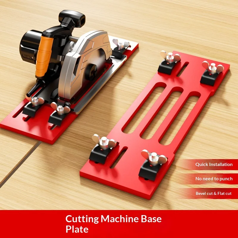 Woodworking Cutting Board Arc Slotting 2-in-1 Non-Punching Backing Base for Router