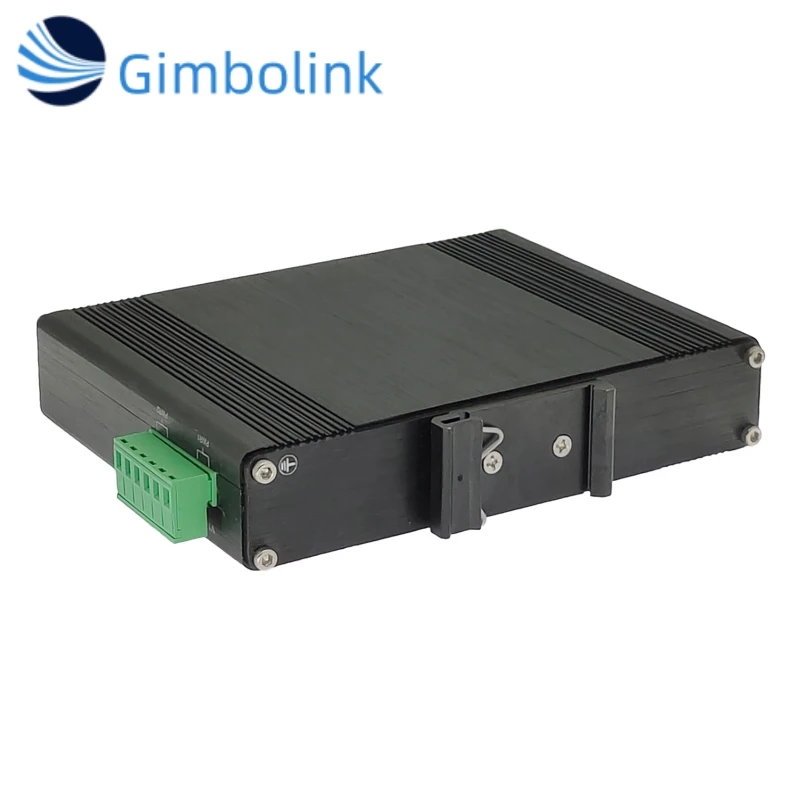 محول إيثرنت صناعي ذو 4 منافذ 10/100/1000BASE-T + 1 منفذ 1000BASE-FX يدعم التركيب على الحائط ومحول شبكة الألياف البصرية DIN-Rail