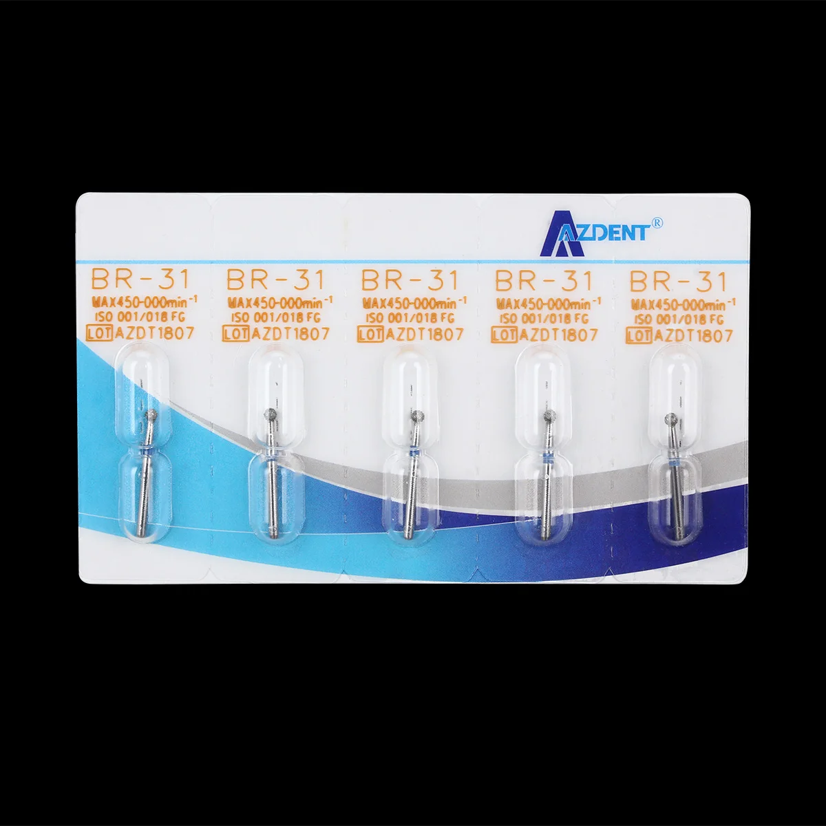 100 Stück AZDENT Dental-Diamantbohrer FG-Bohrer 1,6mm BR-31 für Hochgeschwindigkeits-Handstücke Zahnmedizinische Instrumente – Detail 8