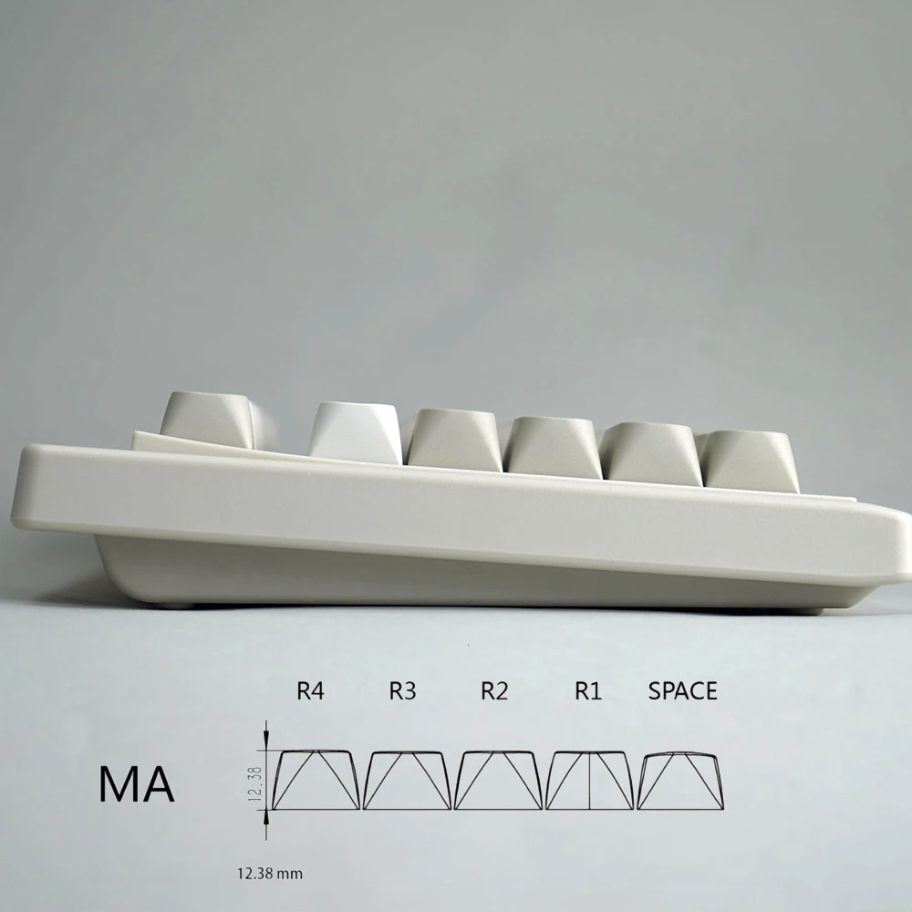 LUCKY-PBT styl minimalistyczny Retro 131 klawiszy/zestaw klawiszy profil MA klawiatura mechaniczna do gry MX Switch