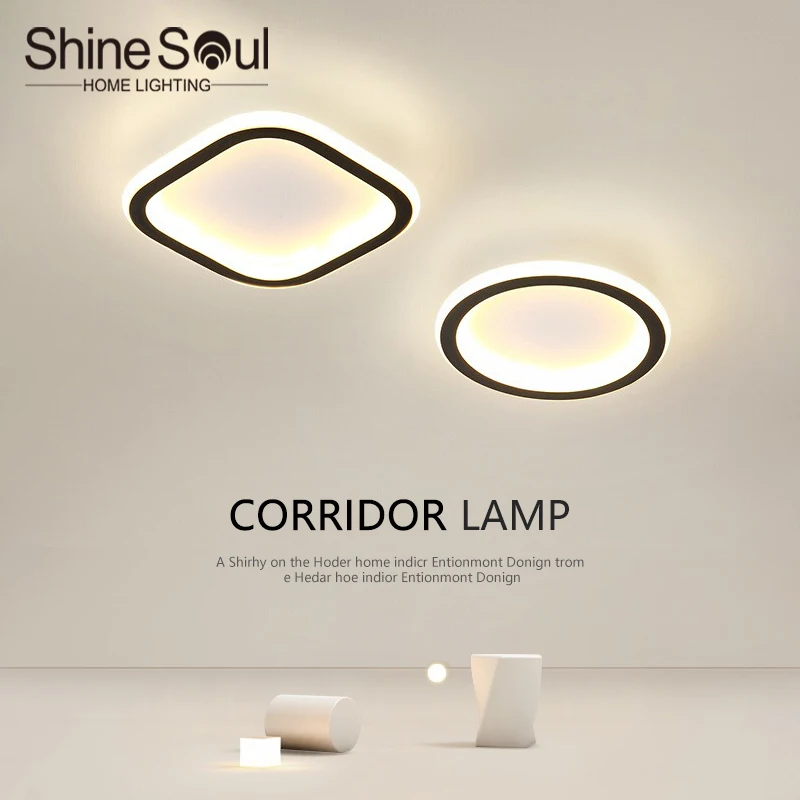 

LED Modern Minimalist Ceiling Light Creative Square Circular Aisle Corridor Balcony Cloakroom Office Small-scale Home Light