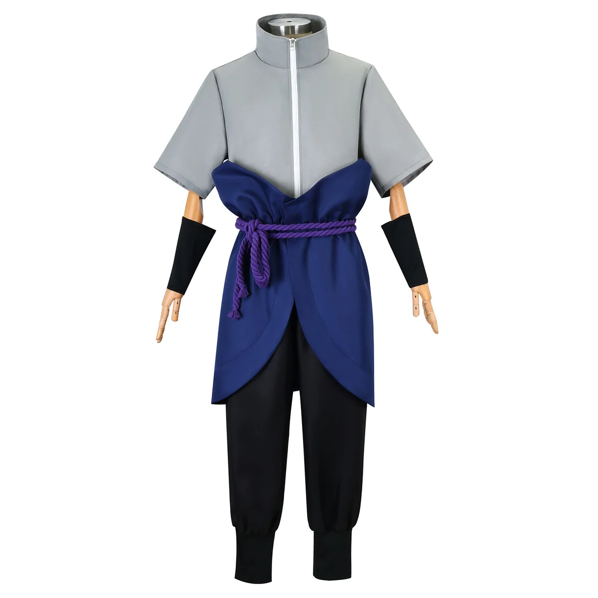 

Hemixush Anime Cos Uchiha Sasuke Cosplay Costume Party Uniform Full Set Male Suit