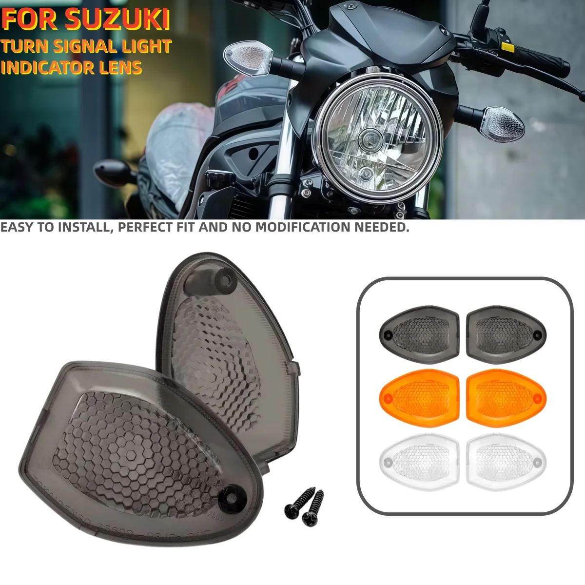 

Turn Signal Light Lens For SUZUKI DL 1050 1000 650/XT/Adventure V-Strom GSF 1250 Bandit SV650 Motorcycle Indicator Cover Housing