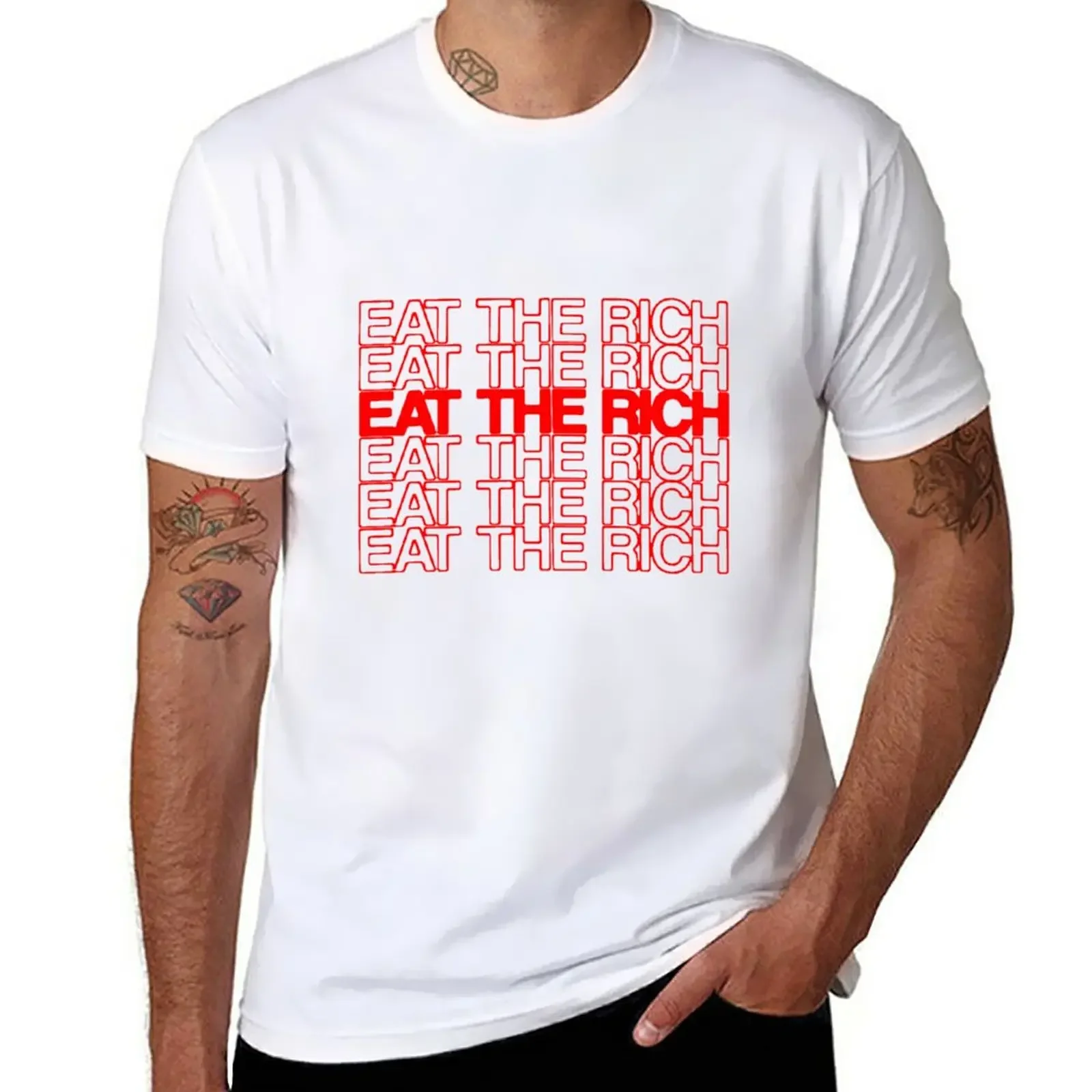 

EAT THE RICH T-Shirt cute clothes summer clothes mens vintage t shirts