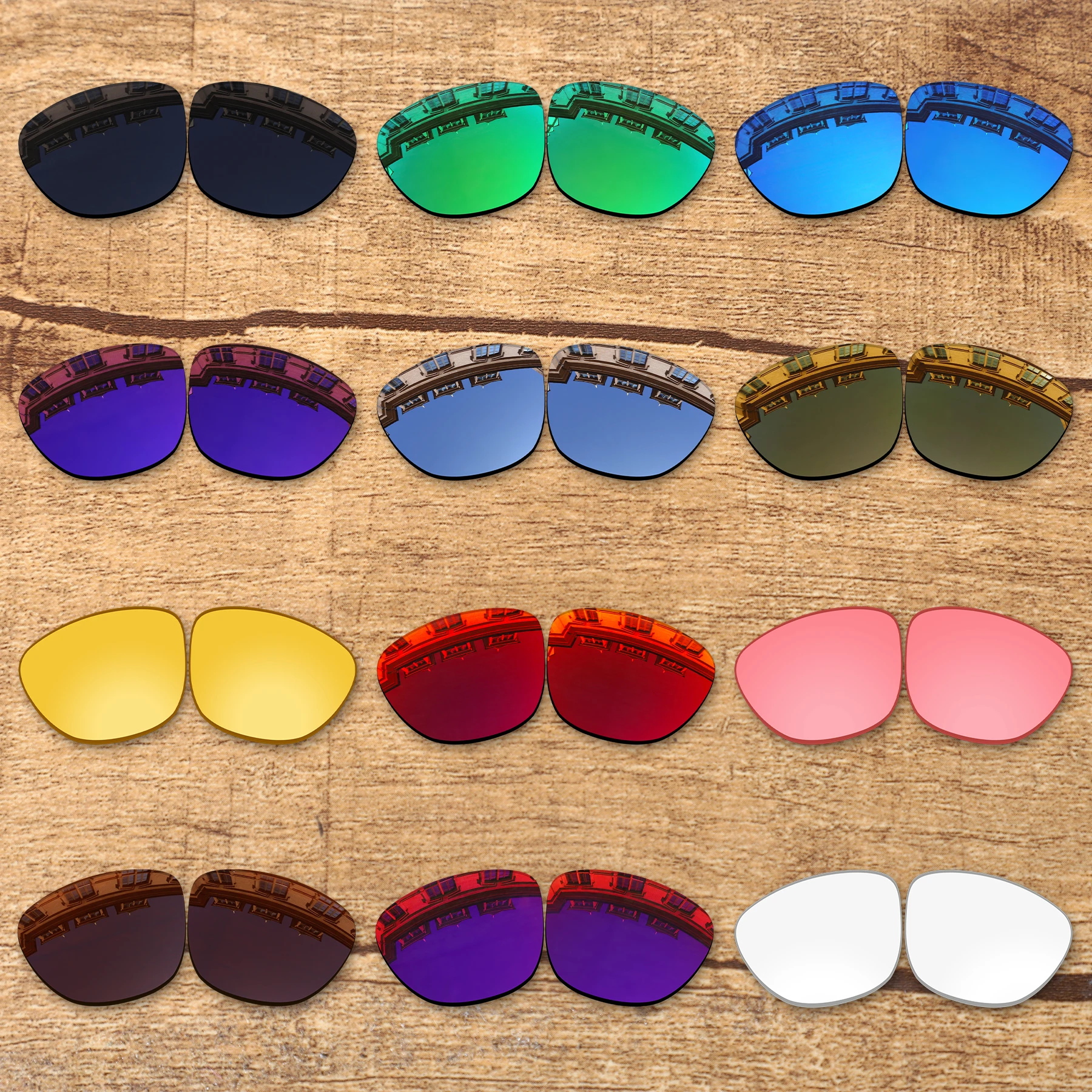 Vonxyz 20+ Color Choices Polarized Replacement Lenses for-Oakley Frogskins Range OO9284 Frame