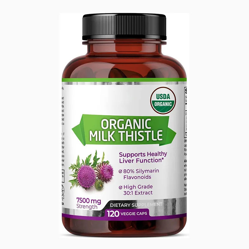 Hot Sale Products Milk Thistle Capsule Milk thistle capsuleManufacturers Can Support StickersOE mCard