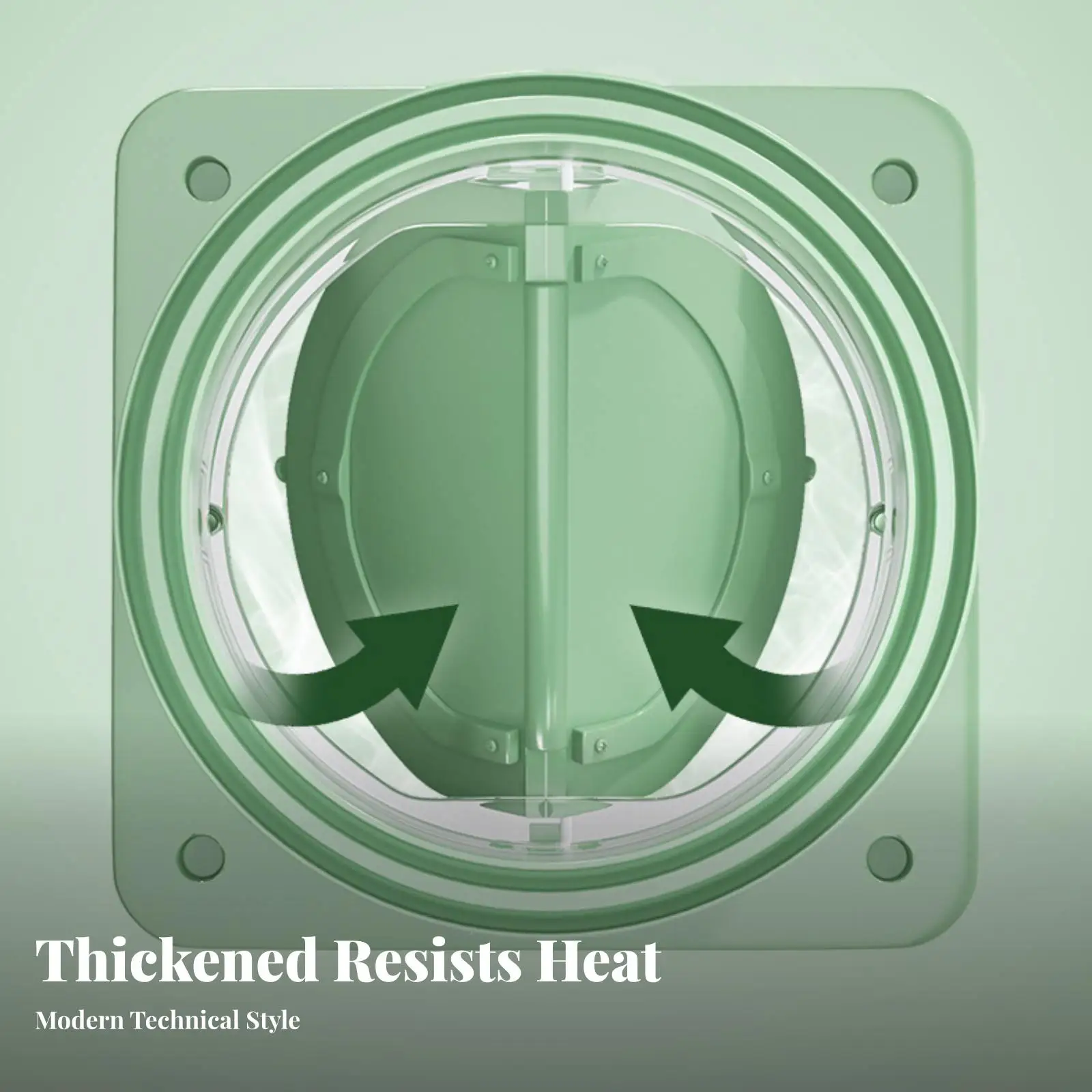 Odor-Blocking Exhaust Backflow Damper | Thickened Sealing Construction, Backflow Preventer with hinged disc