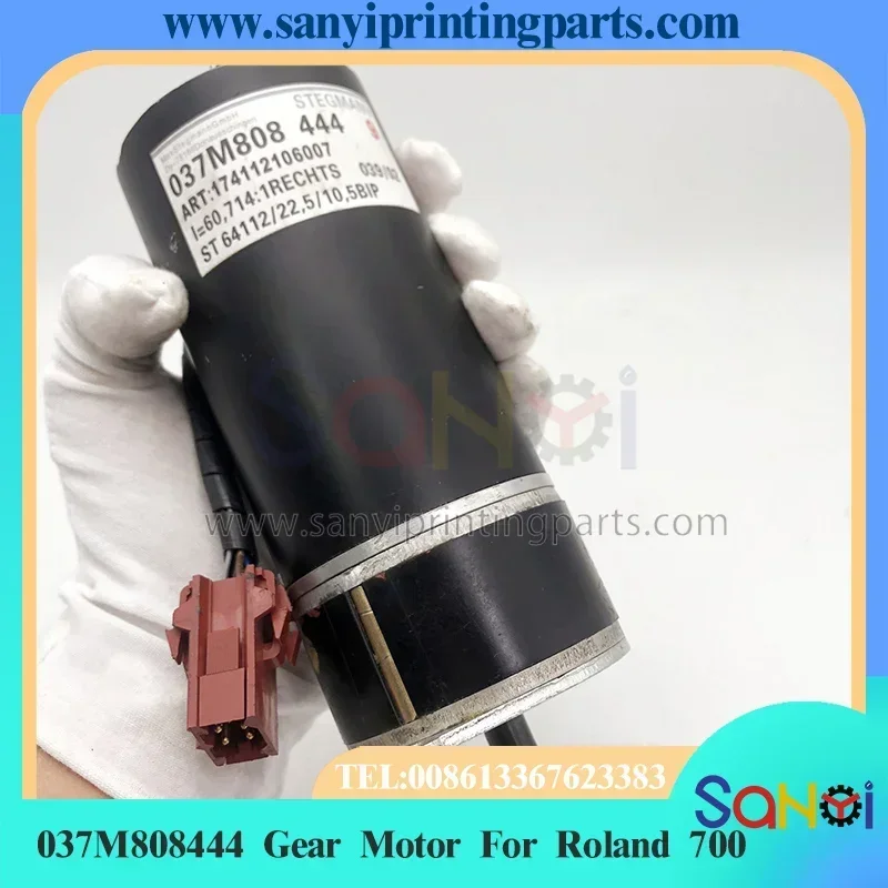 95% Original New 037M808444 Motor 80.37M44-80804 Gear Motor 037M 808 444 Ink Key Engine For Roland 700 Machine Parts
