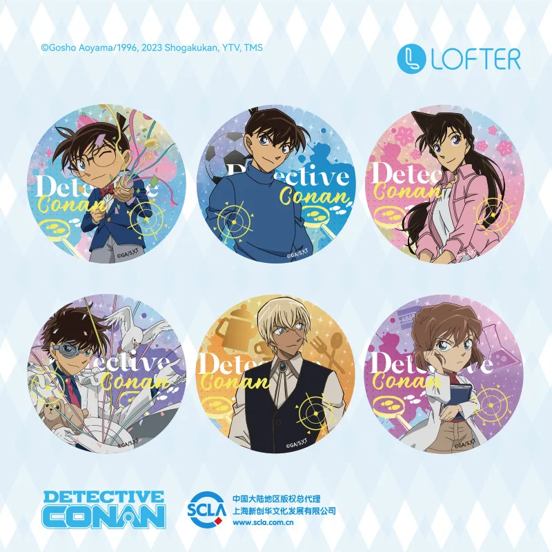 

Anime Edogawa Conan Brooche Backpack Collar Badge Reasoning and Solving Cases Cartoon Pins Handmade Gifts Fans Collections