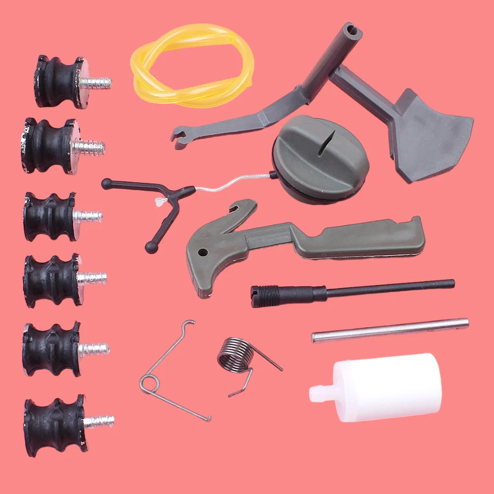 AV Buffer Mount Element Throttle Trigger Spring Kit For Husqvarna 61 268 272 Chainsaw Spare Part Fuel Filter Line Hose Tank Cap