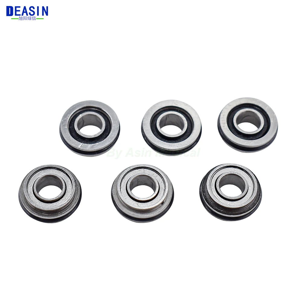 5pcs Dental Ceramic Bearings Double Flange SFFR144TLGZWN 3.175x6.35x7.5x2.78mm for WH RC95 TE95 Turbine High Speed Handpiece