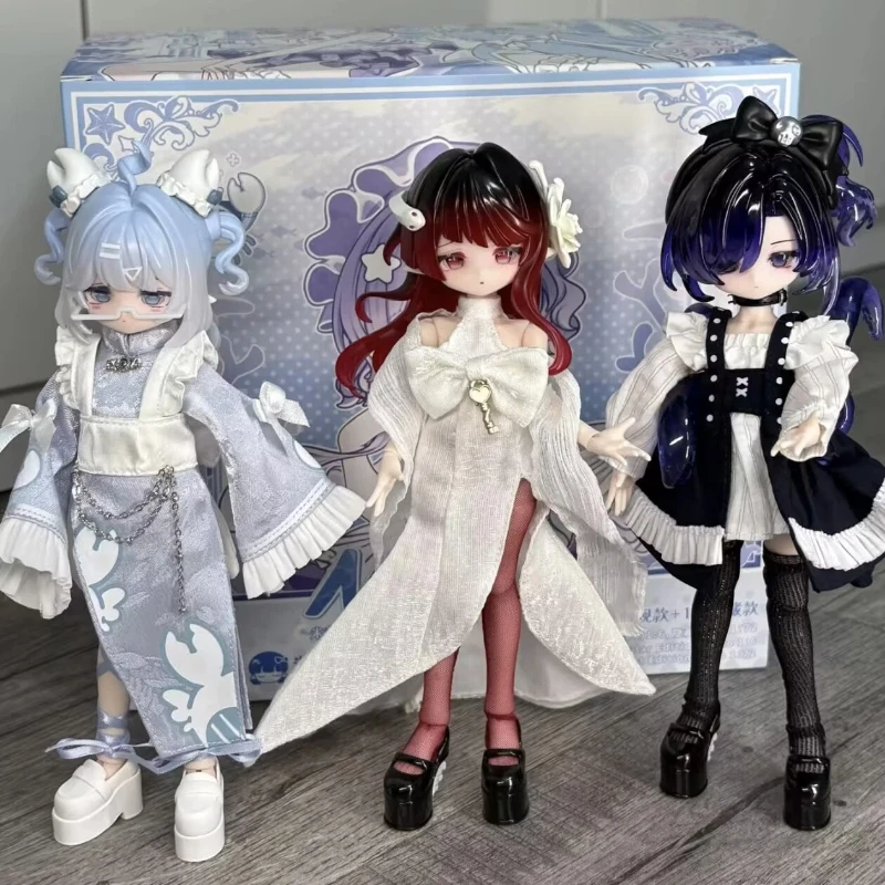 

Genuine Come4free Minty V2 Ocean Gem Series 1/8 Bjd Blind Box Kawaii Movable Doll Action Figure Ornament Collection Festival Gif