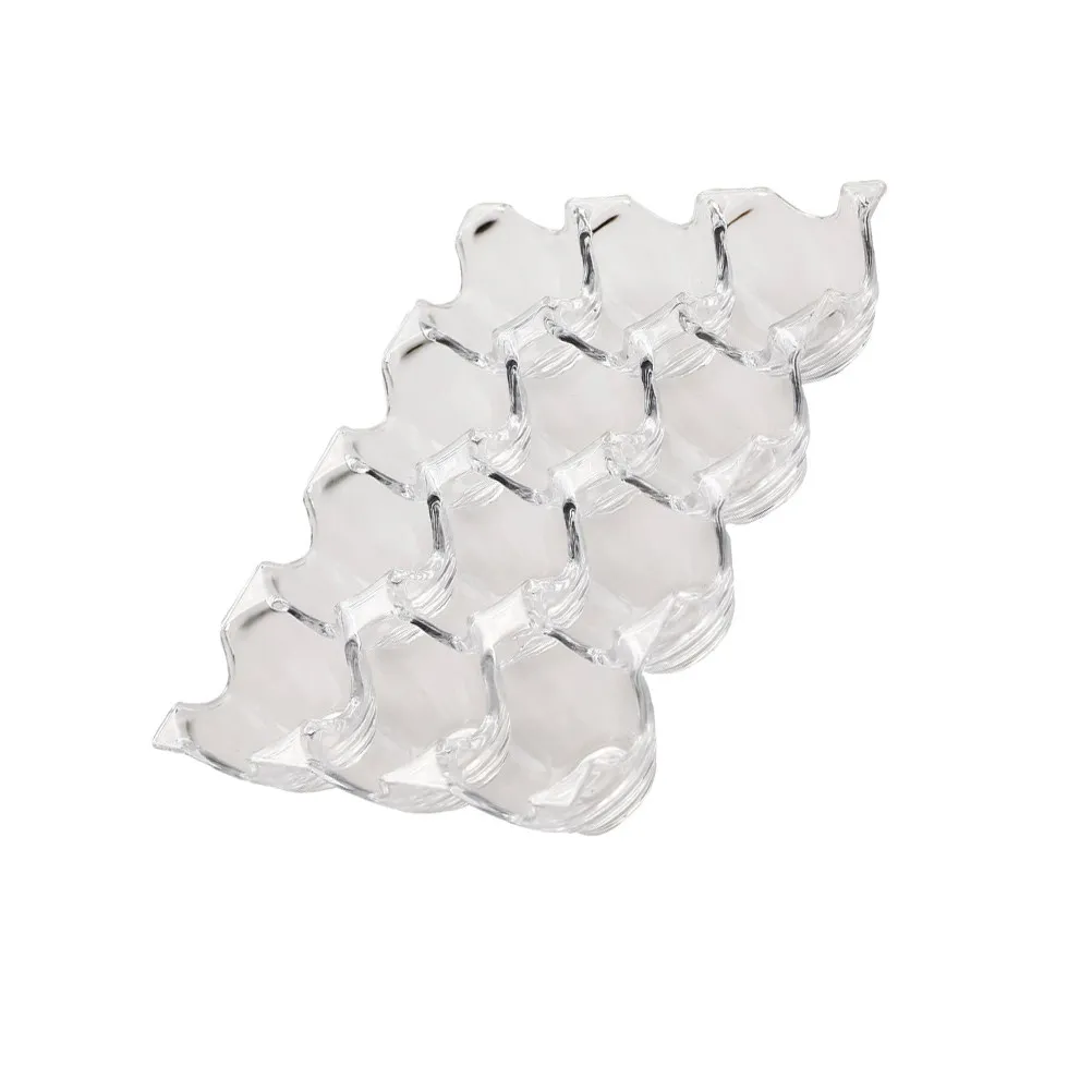 1Pcs 12-Grid Transparent Acrylic Egg Holder Refrigerator Egg Storage Box Organize Fresh Eggs Prevent Smashing Crush Proof