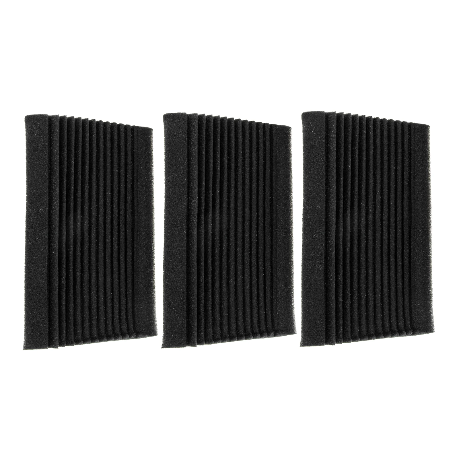 

3 Pcs Acoustic Panels Sound Absorbing Corner Bass Trap Wall Wedge Foam Material Supplies Reduction Tile Indoor Reverberation