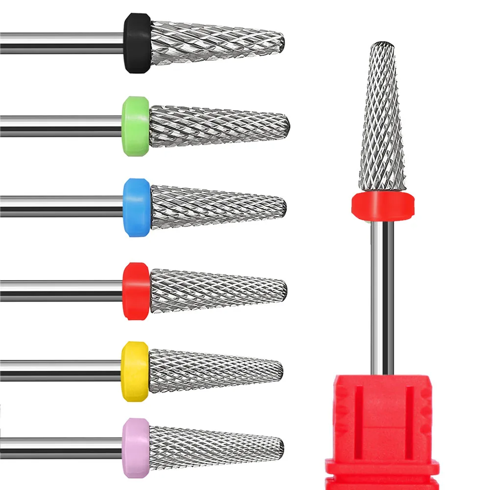 1pc New Nail Drill BIt  3/32 Carbide Nail Drill Bit Manicure Burrs for Electric Pedicure Machine Nail Art Equipment Accessory