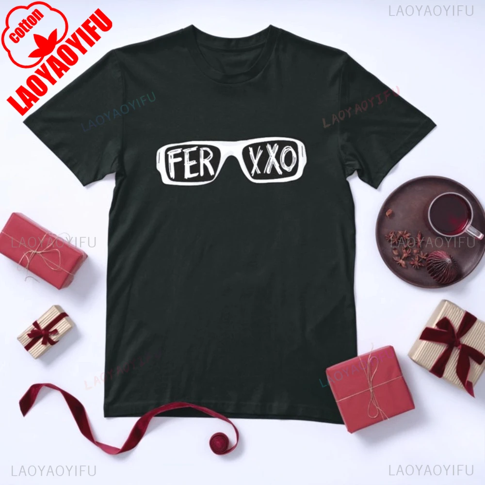 

Футболка Tour Feid Ferxxo 2025 года, хип-хоп, рэпер, повседневная модная уличная одежда, хлопковая мужская футболка с короткими рукавами, женская футболка в стиле Харадзюку
