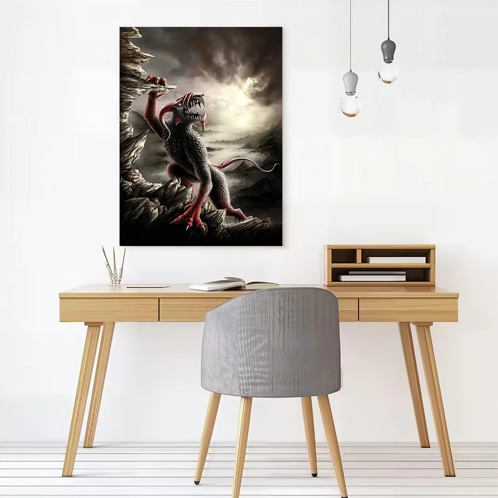 Demon of the Apocalypse Canvas Print Perfect Gift for Fans Lovers Personalized Wall Art Poster for Decor Living Room Wand Deko