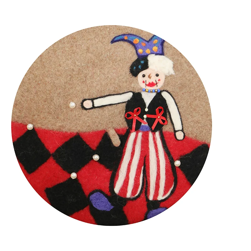 

Women Clown Warm Wool Beret, Cute Wool Hats
