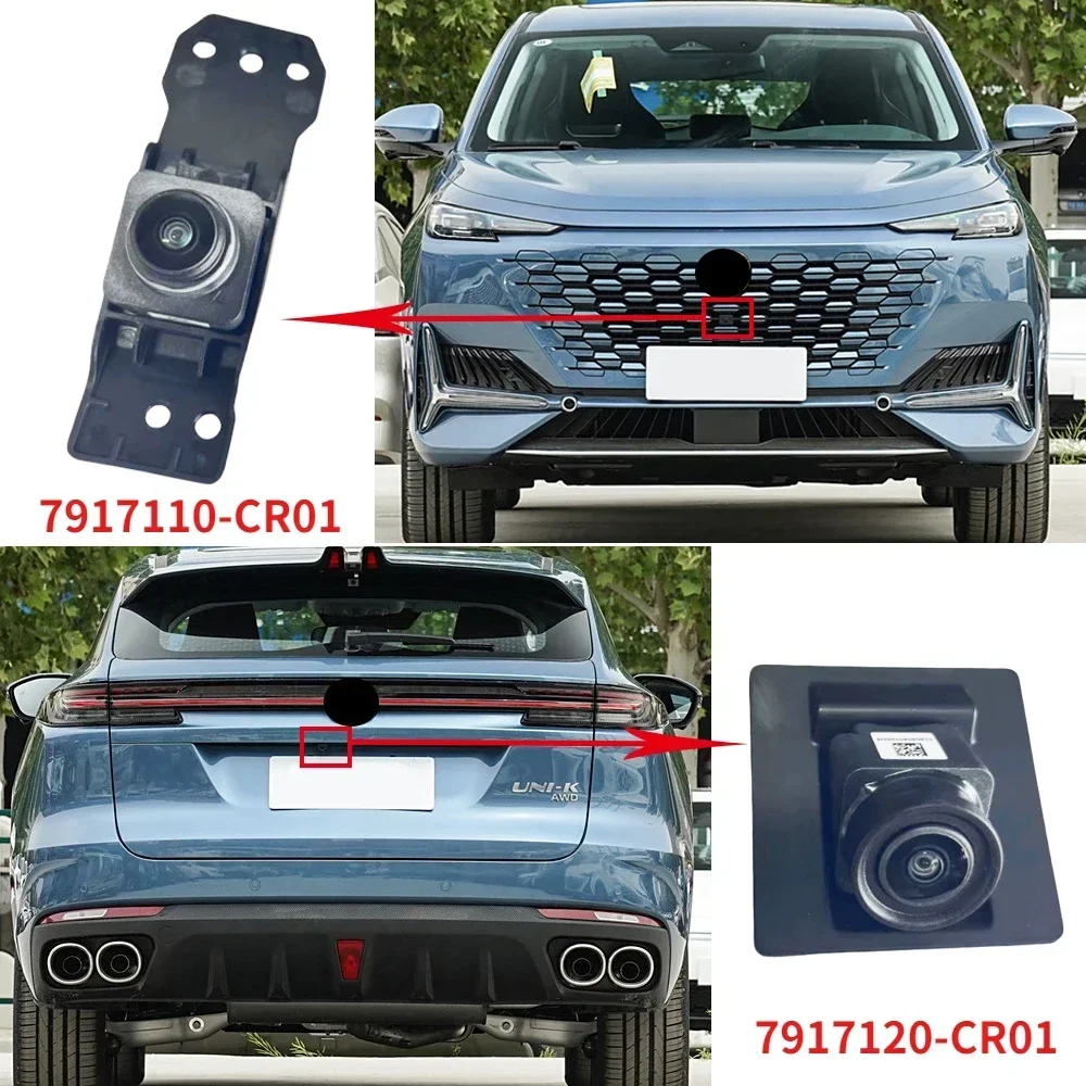 Car Exterior 360° Panoramic Front Grille Rear Parking Reverse Camera For Changan UNI-K UNIK 2019 2020 2021 2022 2023 2024