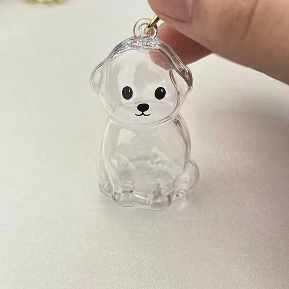 Transparente Hund Fell Lagerung Anhänger Nette DIY Zubehör Tragbare Souvenirs Schlüsselbund Pelz Lagerung Kapsel Tier Haar Container – Detail 5