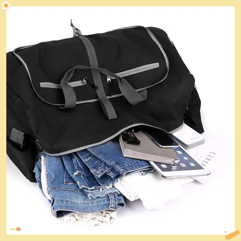 

Tattoo Storage Bag Accessories Foldable Travel Handbag, Large Capacity Fitness Sports Bag, Independent Shoe Compartment Unisex M