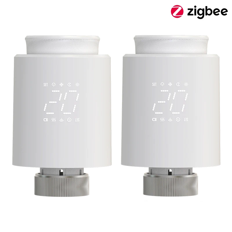 Intelligenter Zigbee-Heizkörperthermostat TRV Thermostatischer Stellantrieb Tuya Digitaler Temperaturregler Programmierbarer Heizungsregler Sprachsteuerung Alexa Google Home