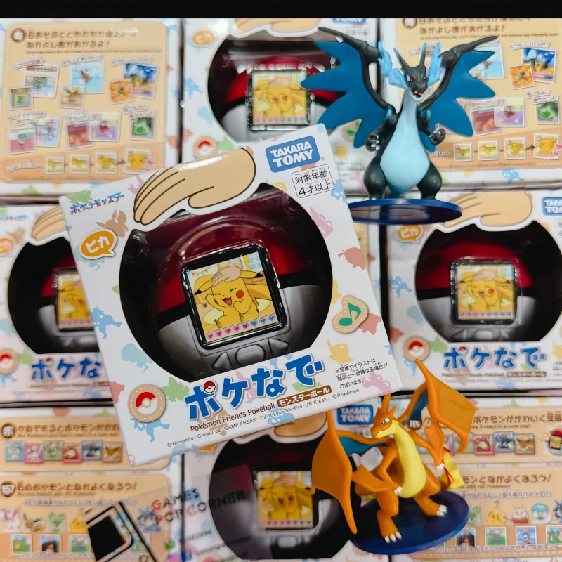 

Original TARAKA TOMY Pokemon Friend Poké Balls Pocket Monster 6th Generation Pikachu Cyber Pet Game Console Model Gifts In Stock