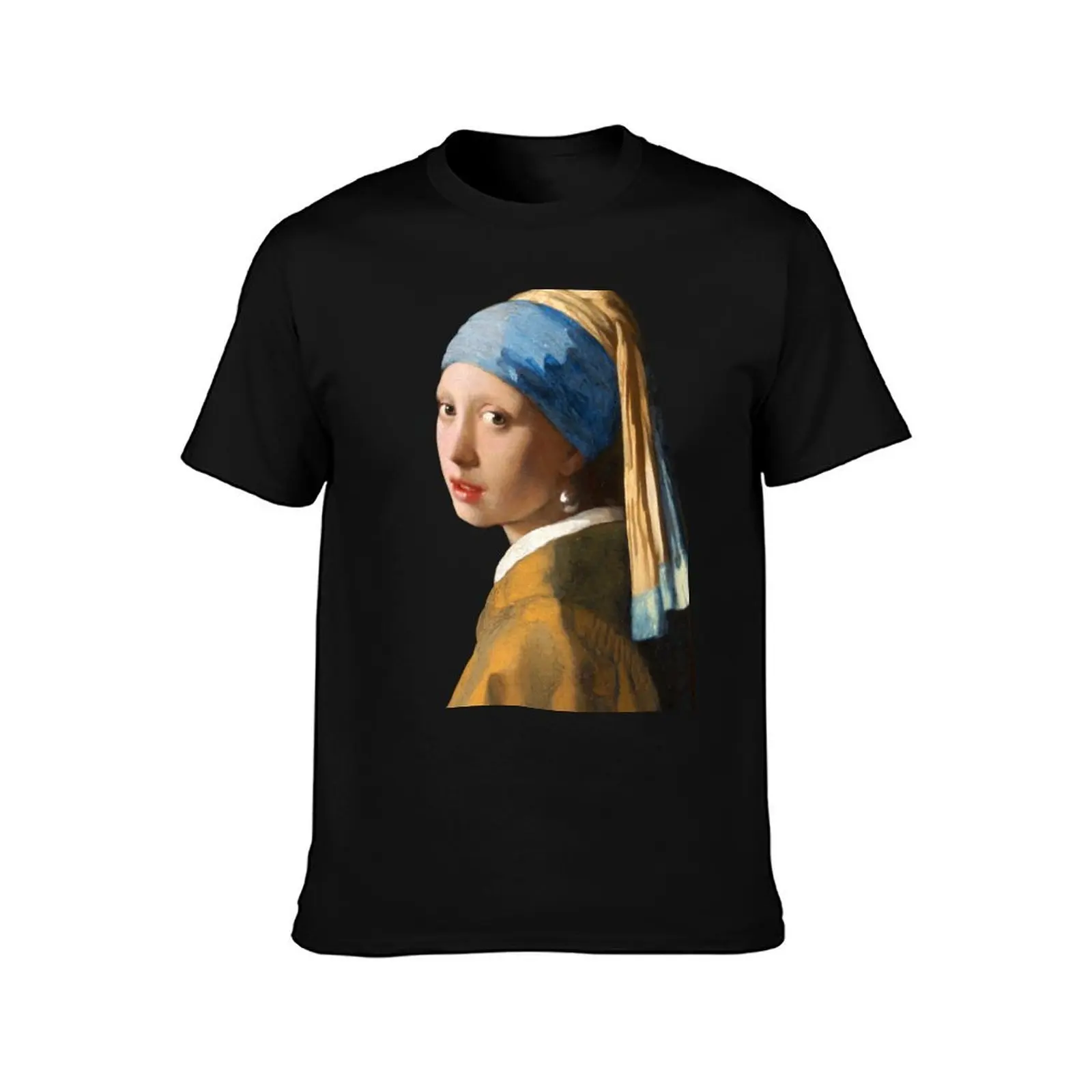 Girl with a Pearl Earring T-Shirt plus size clothes luxury clothing labubu luxury t-shirt luxury designer T-shirt men