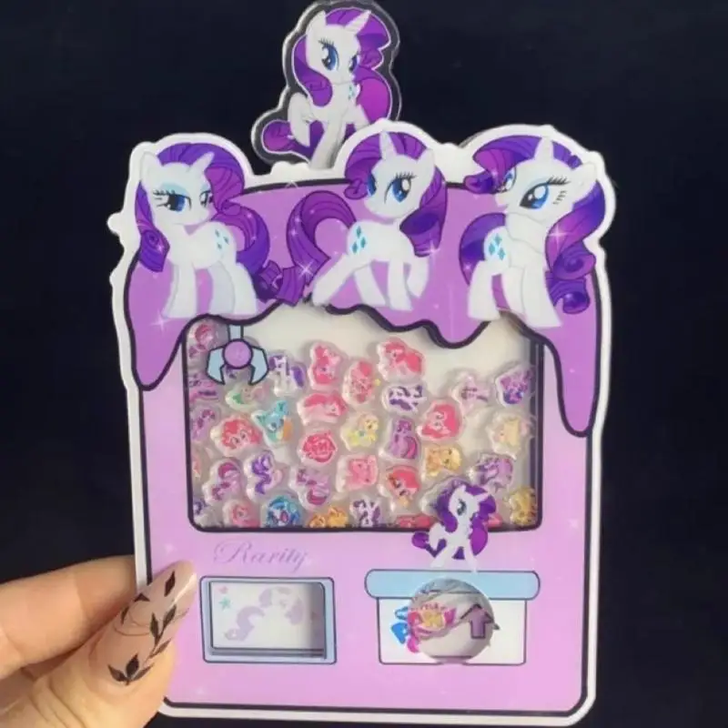 Kawaii Anime My Little Pony Rarity Rainbow Dash Acrylic Twister Cute Cartoon Twilight Sparkle Fluttershy Shaker Toys Girls Gifts