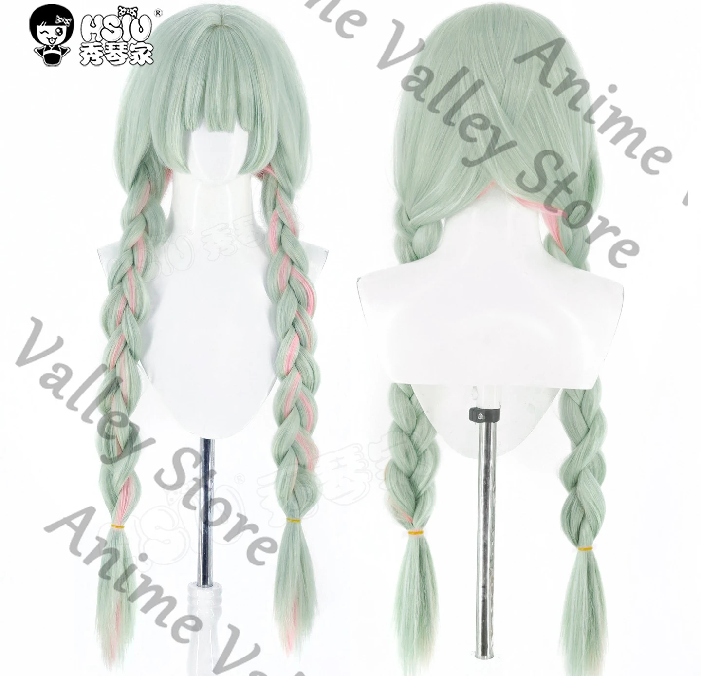 

Anime Wuthering Waves Phrolova Cosplay Caesious Highlights Prop Cartoon Hairpiece High Temperature Fiber Periwig Props Xmas Gift