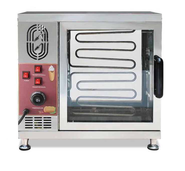 110V/220V Electric Chimney Cake Roll Grilling Making Machine New for Bakery Use for Ice Cream Fruit Nut Corn Water-Based Recipes
