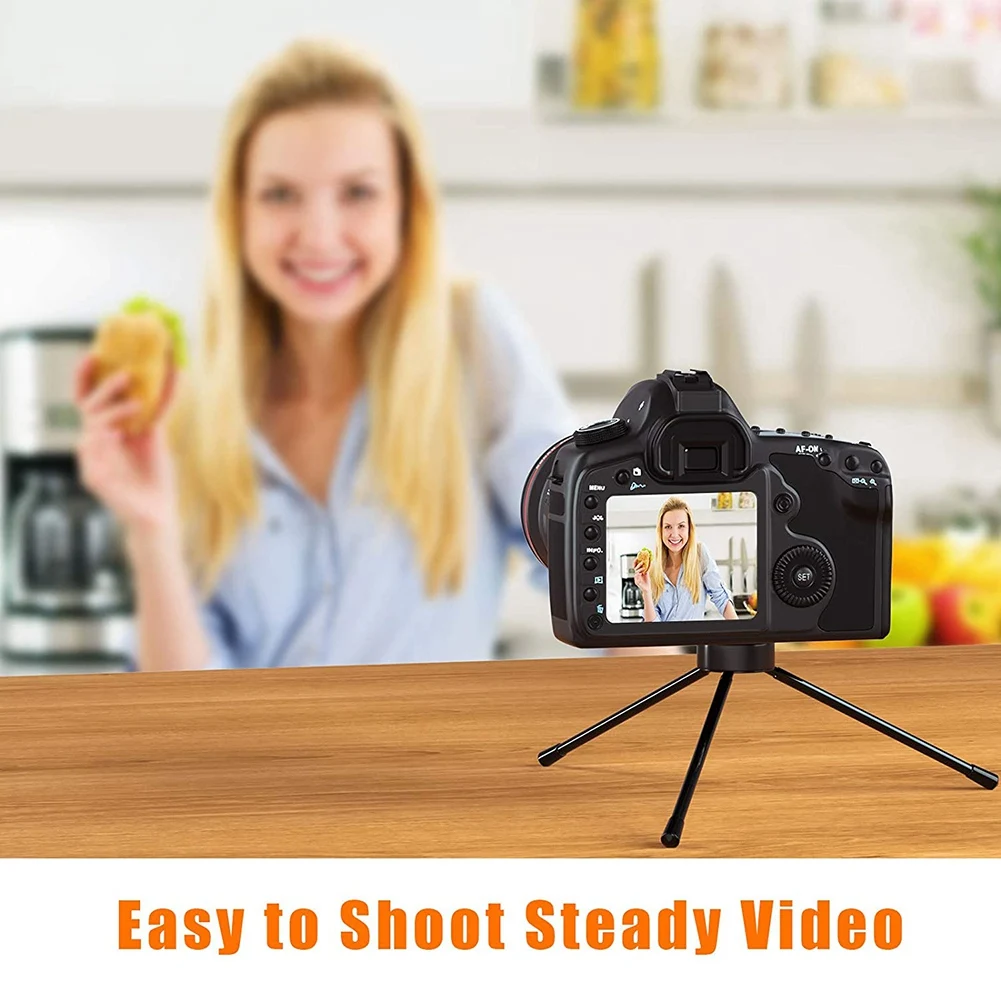 ミニ三​​脚 ミニメタル三脚、1/4インチネジ付きデスクトップ三脚、プロジェクターおよびすべてのカメラに最適