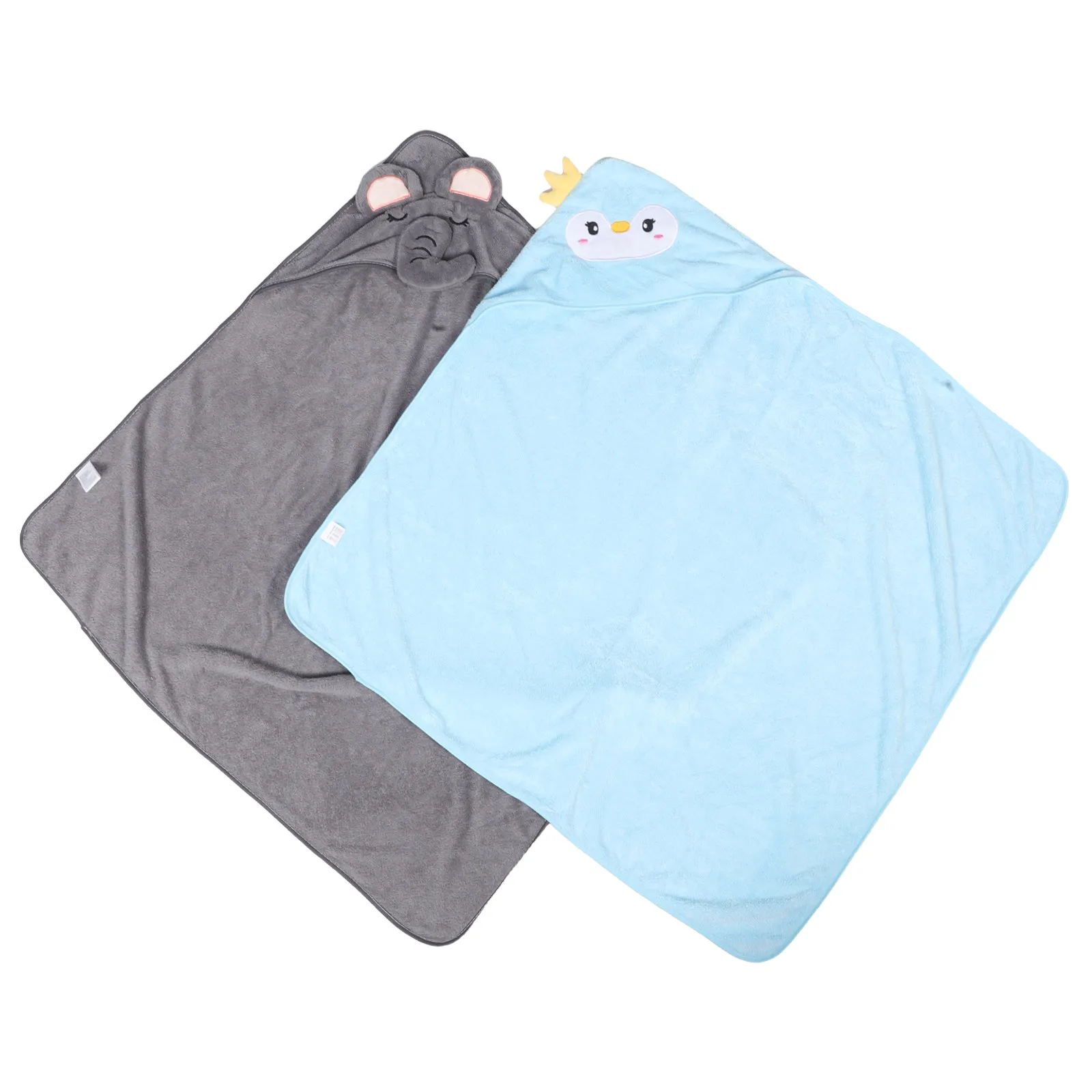2pcs-infant-cartoon-hooded-bath-towels-soft-cozy-warm-toddler-hooded-blanket-kids-bathrobe-cape-bath-towel-infant-bathrobe
