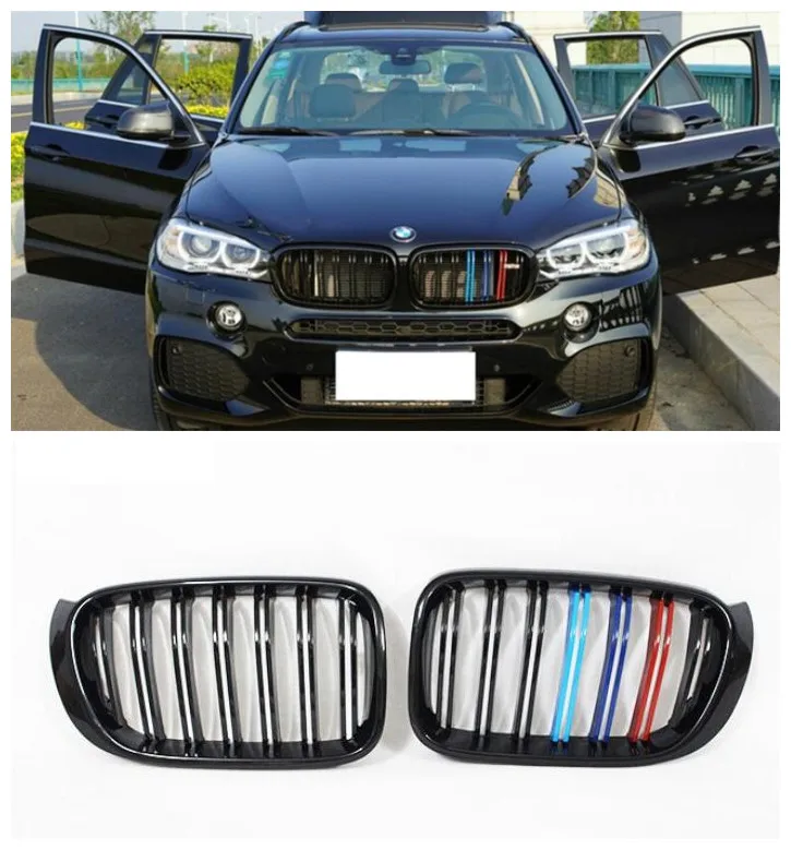 

Fits For BMW X5 F15 X5M F85 X6 F16 X6M F86 2014-2018 High Quality Car ABS Mesh Grille Trim Racing Grills Splitters