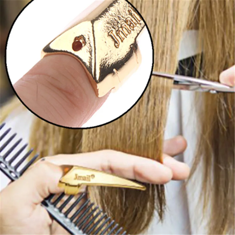 1pcs Metal Parting Finger Tip Ring Hair Sectioning Comb Hairs Weaving Curling hair Selecting Tool Accessories Durable