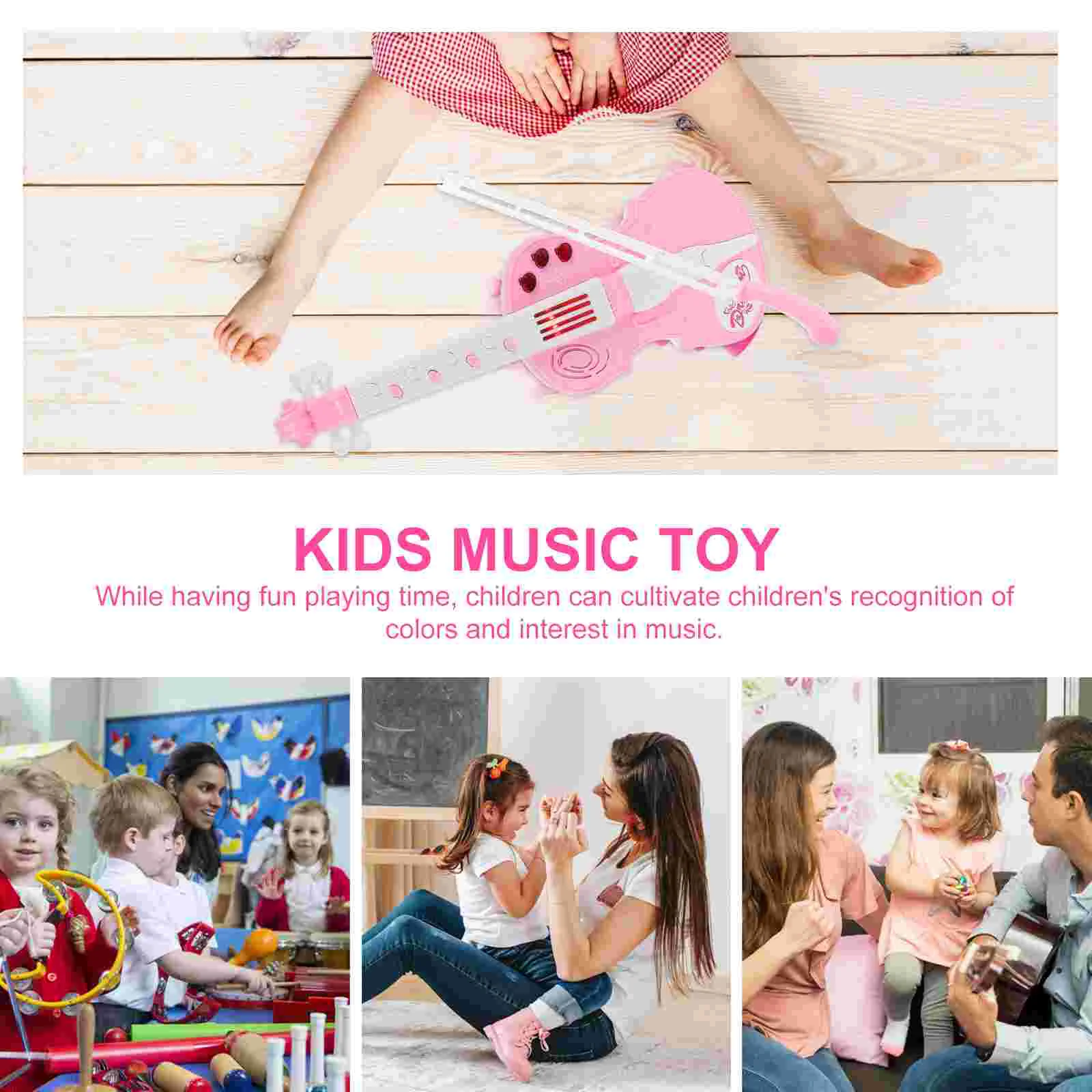 Electronic Violin Music Education Toy Instrument Sound and Light Children Abs Plastic Enlightenment Kids Toddler