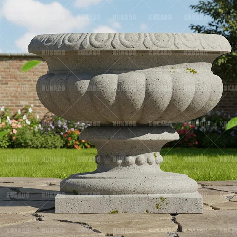 25M Diameter Round Bottom Cement Flowerpot Mold, Homemade Grouting And Polishing Bonsai Concrete Flowerpot Construction