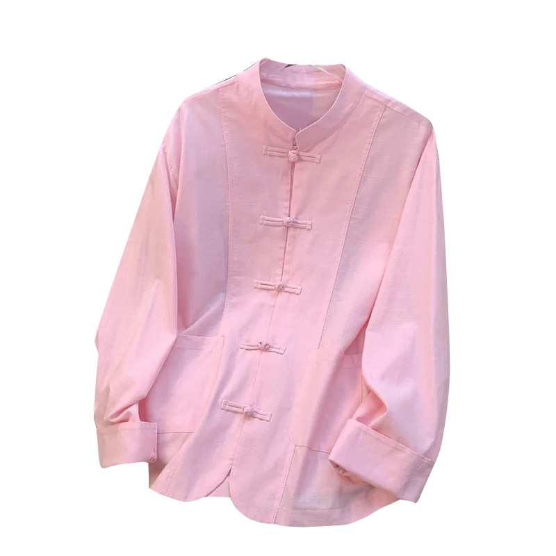 جديد الصينية Sle فضفاض طويل Sve معطف المرأة Faionable كيت سترة واقية أعلى ربيع الخريف خمر زر مطرز