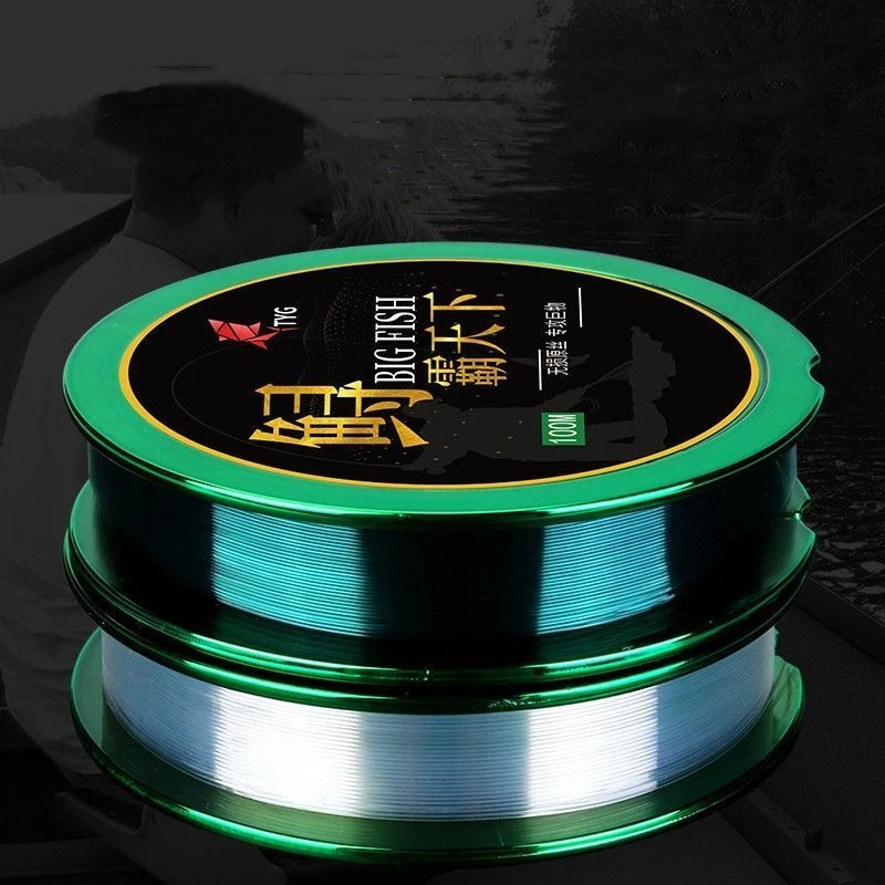 100m Mainline Tippet Fishing Line Genuine Nylon Strong Tensile Strength Soft Anti-roll Special Line Fishing Big Fish Line Tackle