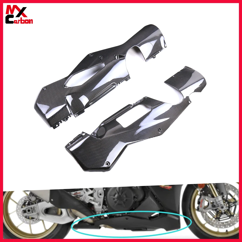 Motorcycle Belly Pan Lower Side Fairings Carbon Fiber Modification Accessories For Aprilia RSV4 2021 2022 2023