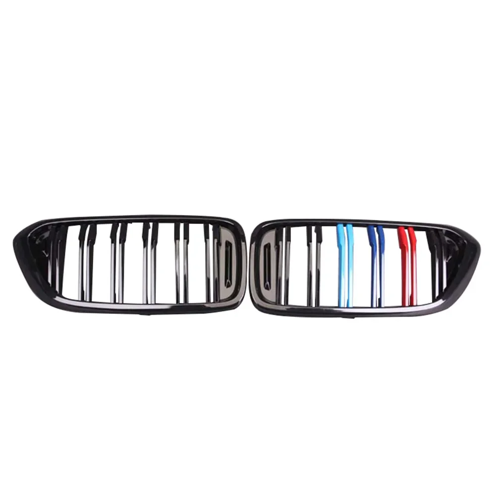 Car Auto Two Fin Grille  Front Bumper Grill For BMW 6 Series GT G32 640i 630i 2018 ABS/ bon Fiber