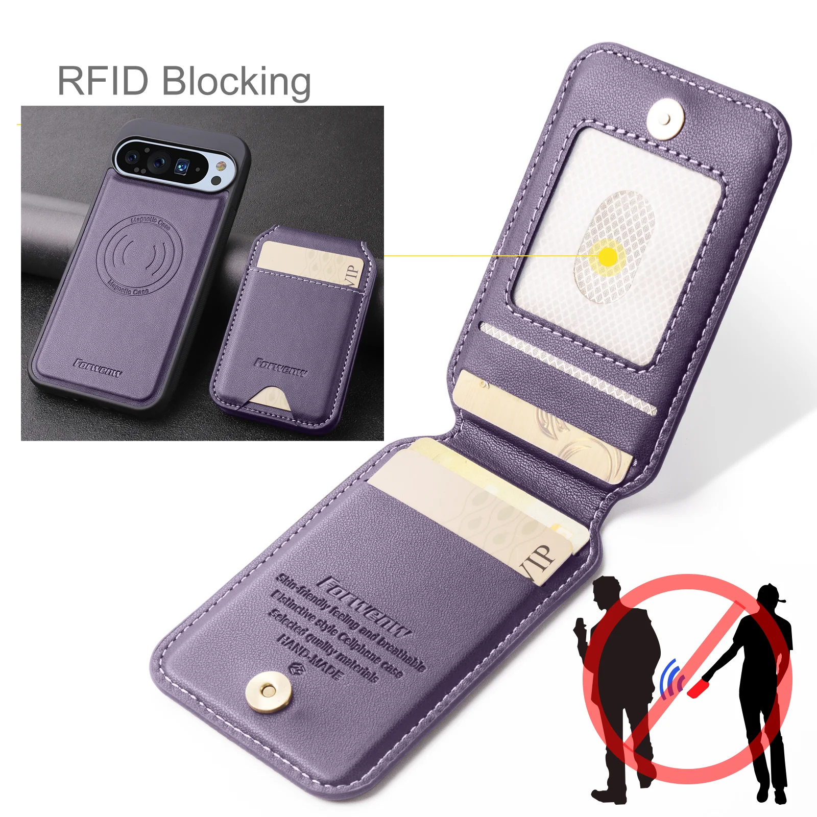 

Съемный вертикальный кожаный чехол 2 в 1 для Google Pixel 10 9 Pro XL 8 7 6 Pro 9A 8A 7A Противоугонный чехол-бумажник Etui Coque