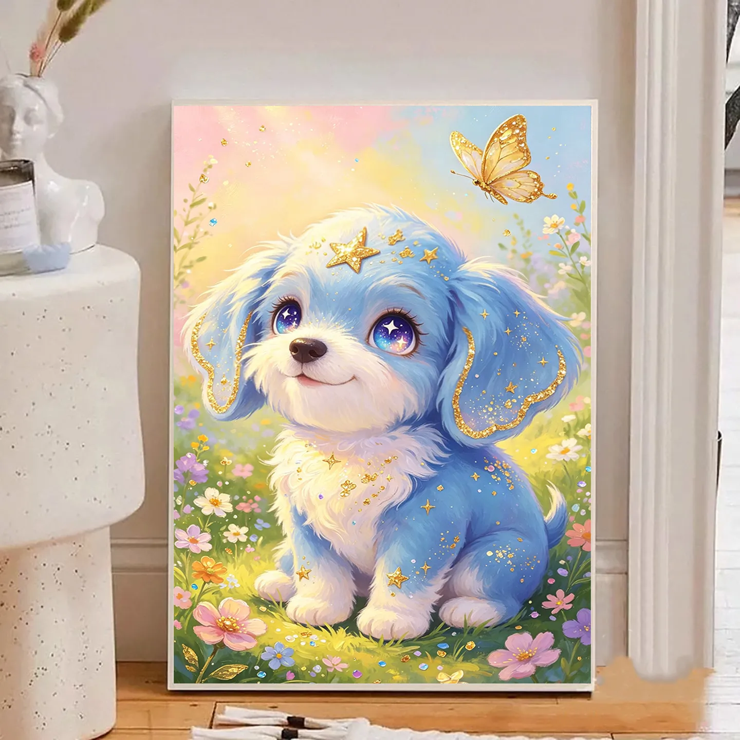 Acrylic Paint By Numbers Dog animals Painting By Numbers on Canvas Coloring By Number for Adults Paint Digital Art