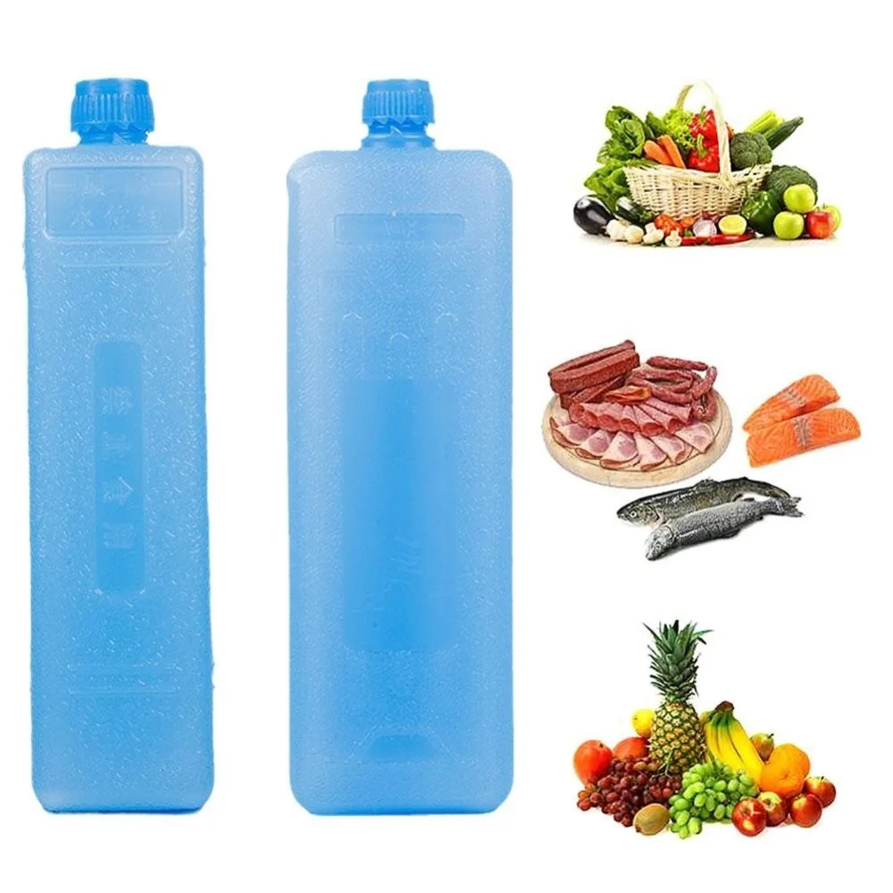 1/2/3PCS Durable PE Ice Box Reusable Keep Fresh Air Conditioning Fan Ice Crystal Box Refrigeration Picnic Cooler Box