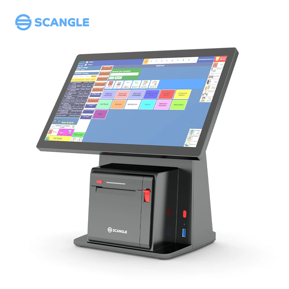 

Scangle заводская цена Windows Pos Systems Corei3, 4G + 128G с принтером 80 мм для гостиничества