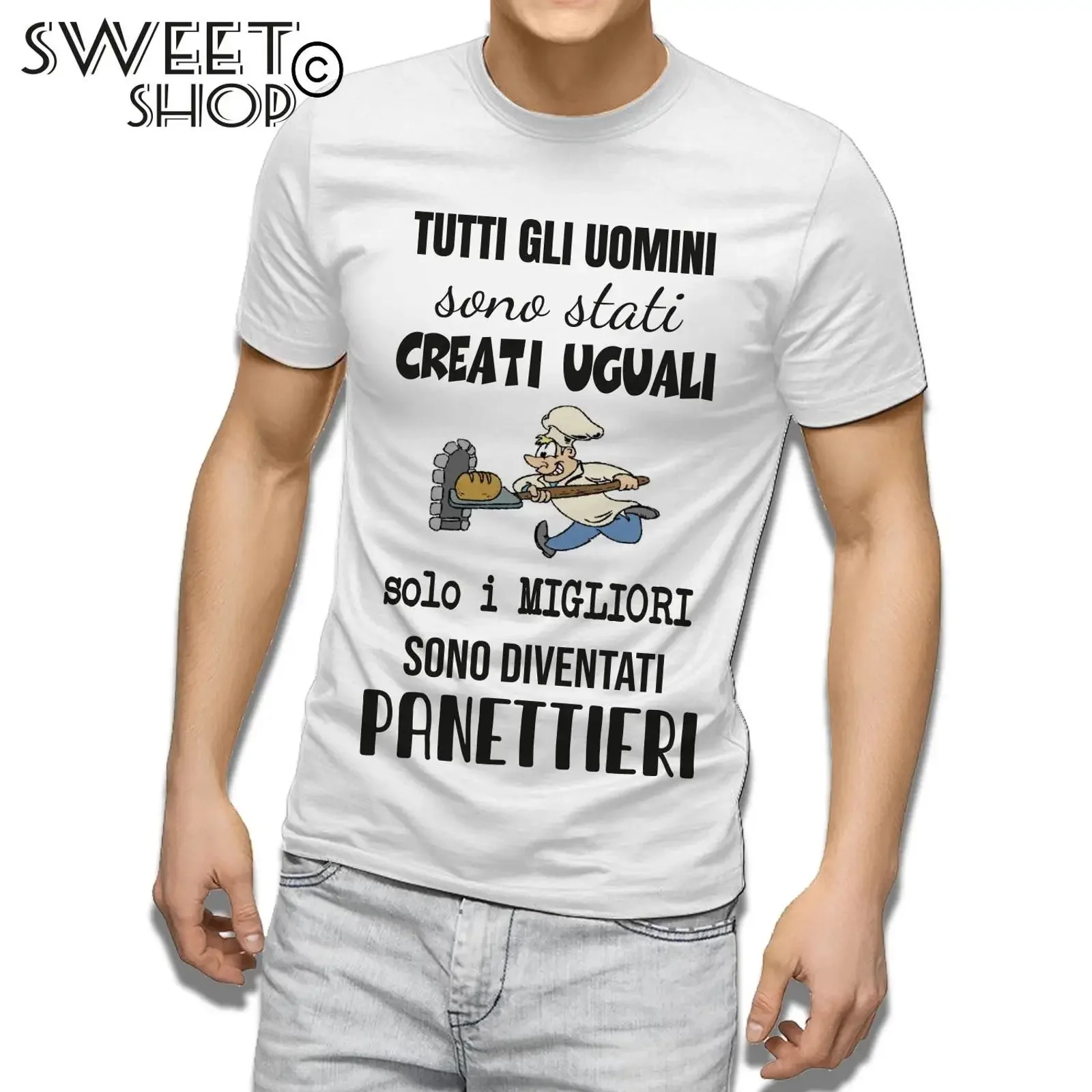 Men's T Shirt BAKER BEST TOP cute funny gift idea party vintage Washed Stretched Soft Casual Stylish Versatile fashion graphic